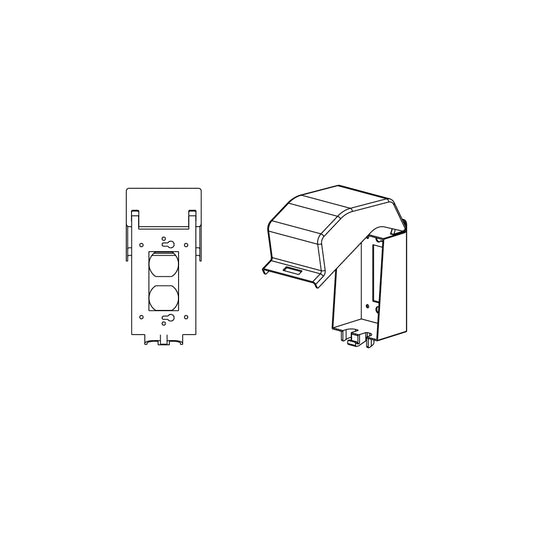 Dual GFI Outlet- Weather Proof While in Use-Painted - 014M