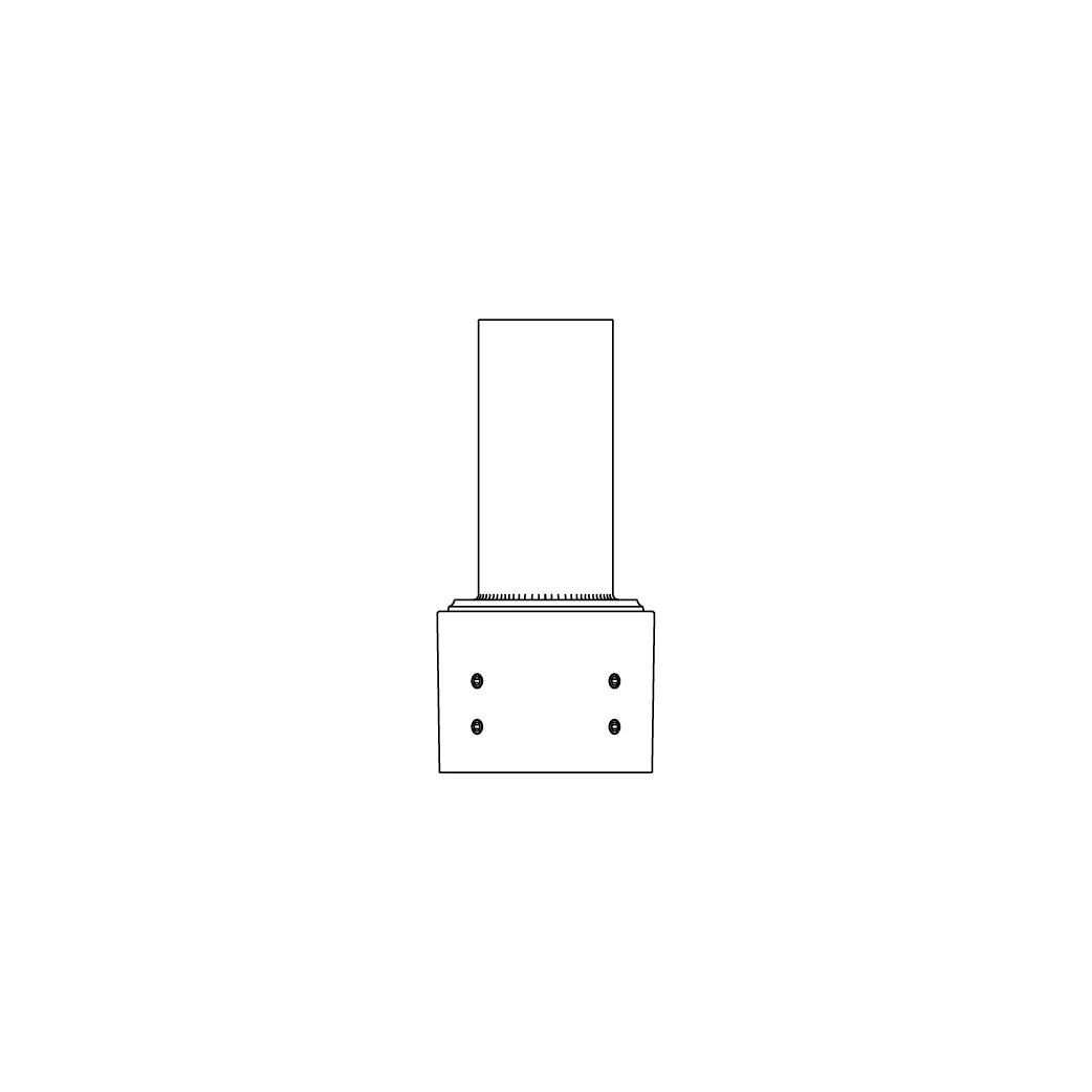 4" to 3" Tenon Converter- Smooth Post - 21-EXT