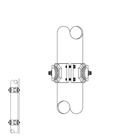 Traffic Sign Clamps for 3" Post - 41-3