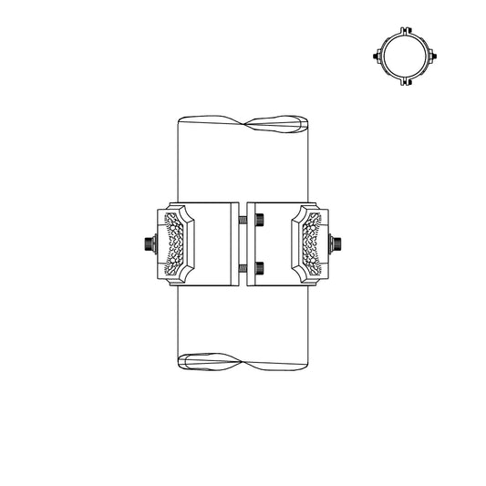 Traffic Sign Clamps for 4" Post - 41-4