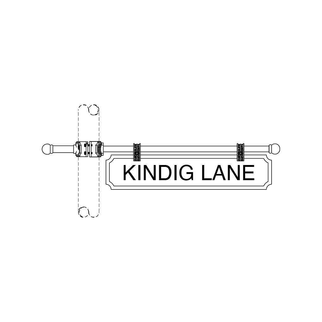 Ladder Rest Street Sign- Cast - 191-3