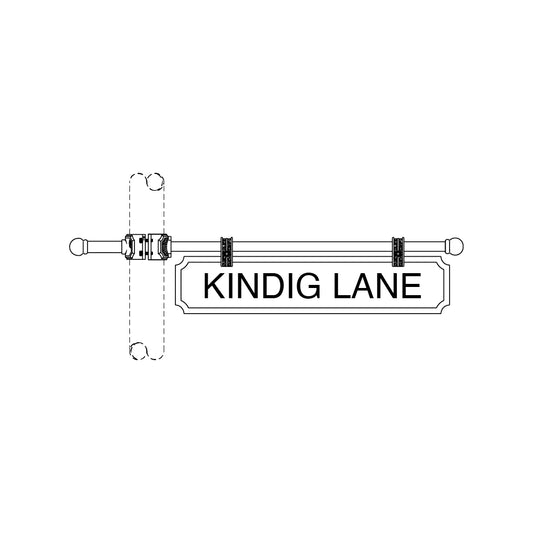 Ladder Rest Street Sign- Cast - 191-3
