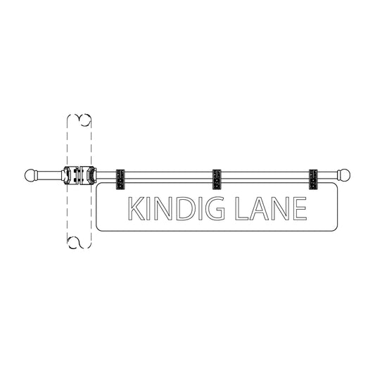 Ladder Rest Street Sign- Blade - 198-3