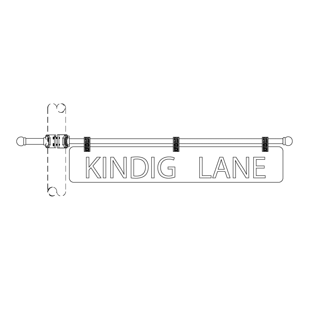 Ladder Rest Street Sign- Blade - 199-3