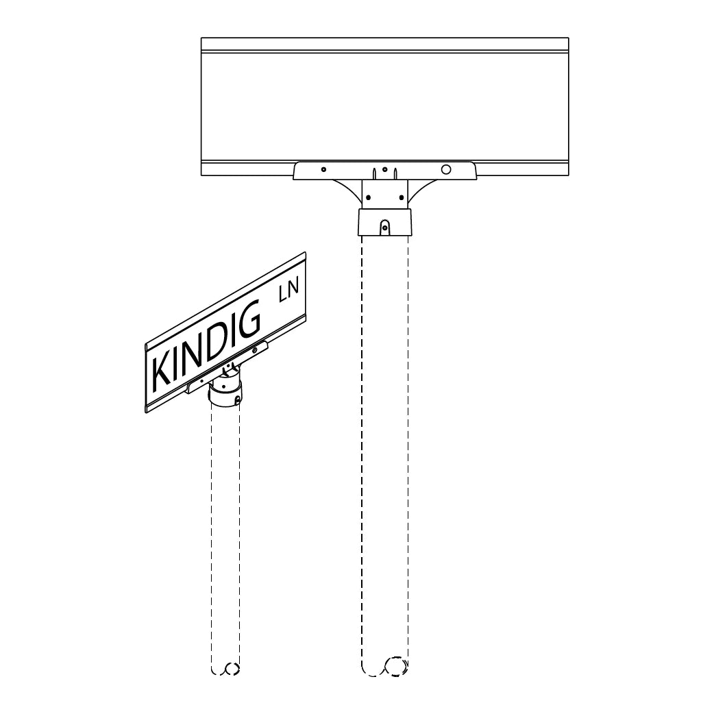 Blade Signs- Post Top - 200-EB3