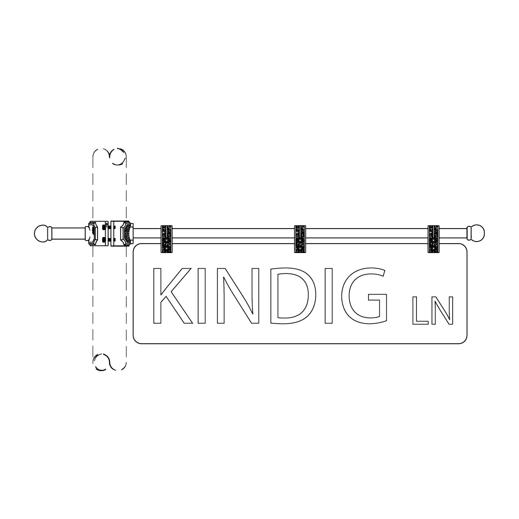 Ladder Rest Street Sign- Blade - 201-3