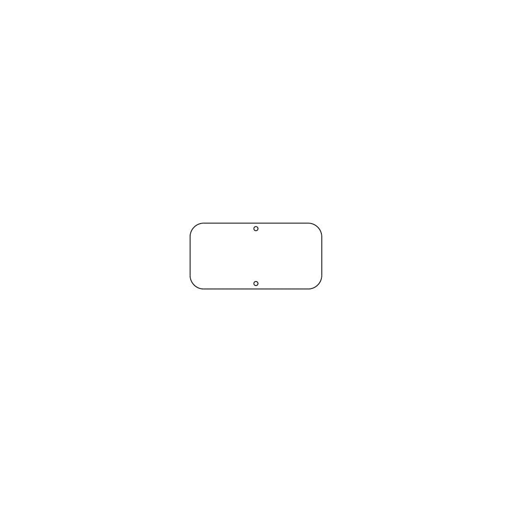 6" x 12" Traffic Sign Plate - 210TSPB