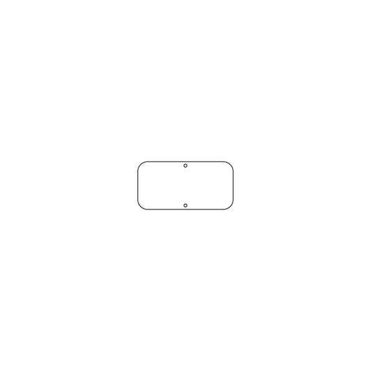 6" x 12" Traffic Sign Plate - 210TSPB