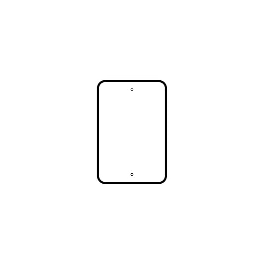 18" x 12" Traffic Sign Plate - 211TSPB