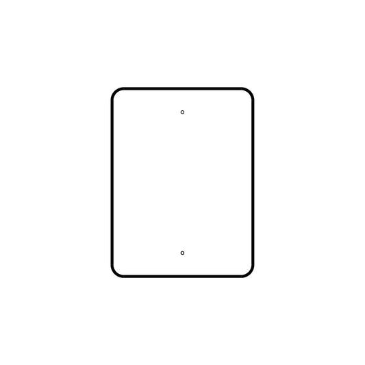 22" x 16" Traffic Sign Plate - 212TSPB