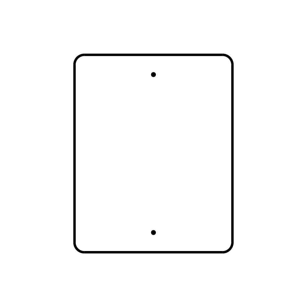 28" x 22" Traffic Sign Plate - 213TSPB