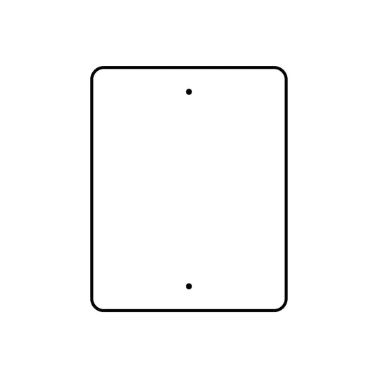 28" x 22" Traffic Sign Plate - 213TSPB