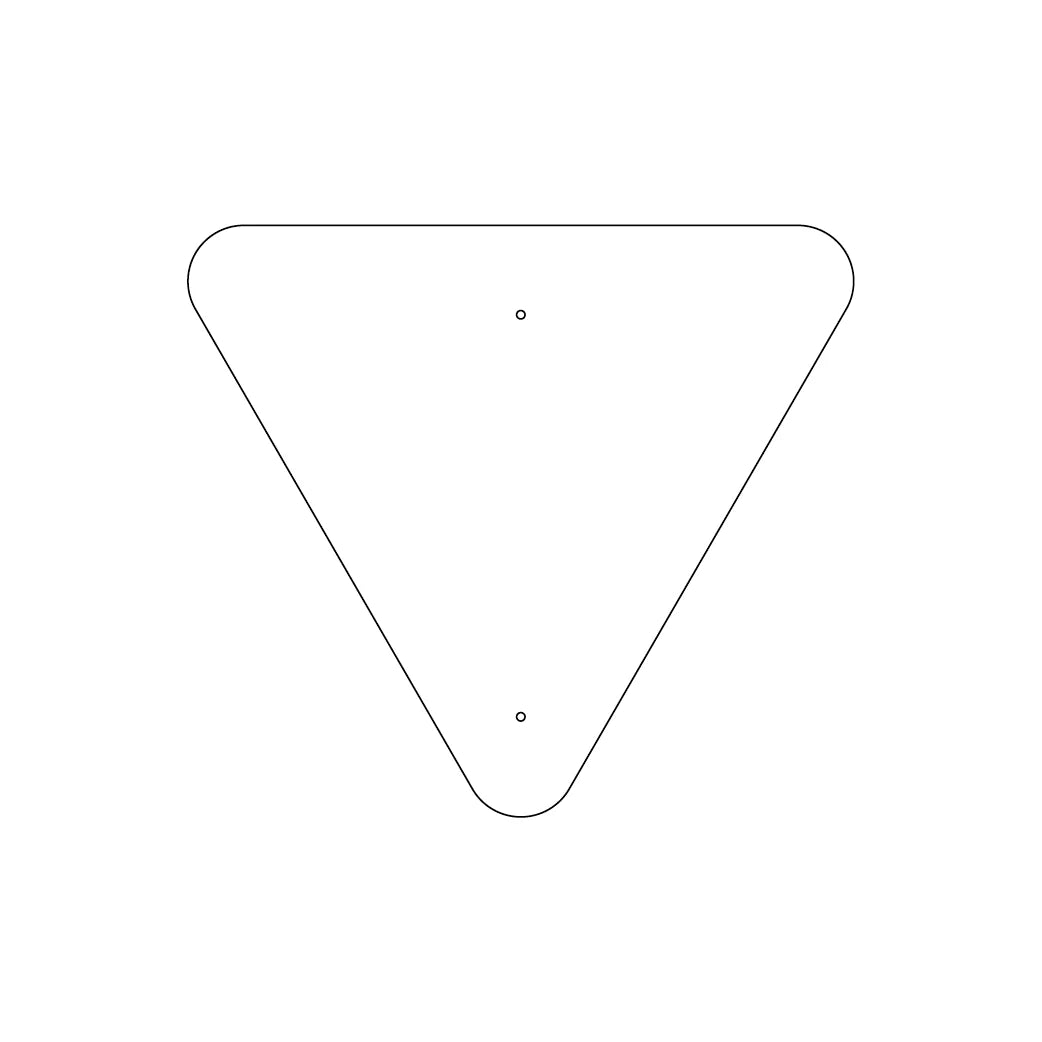 30" Triangular Traffic Sign Plate - 215FBT