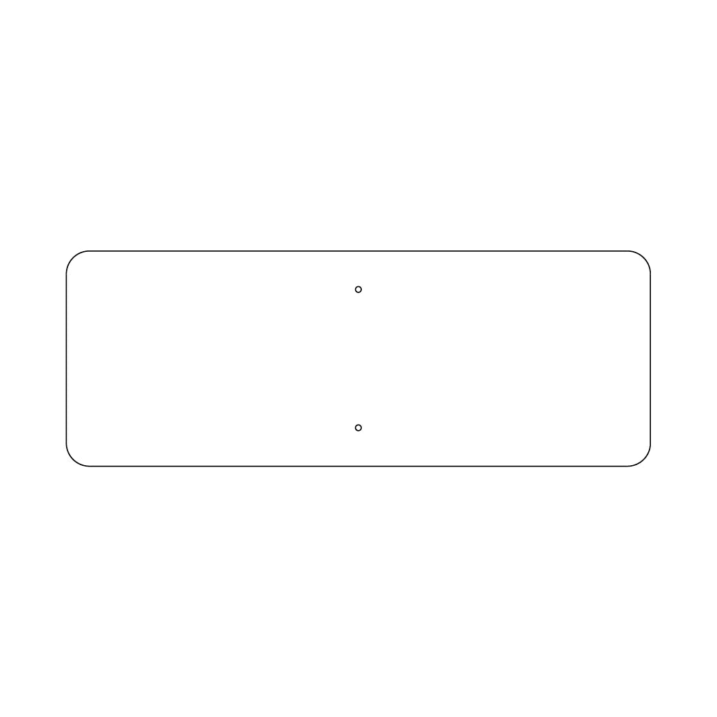 12" x 36" Traffic Sign Plate - 216FBT