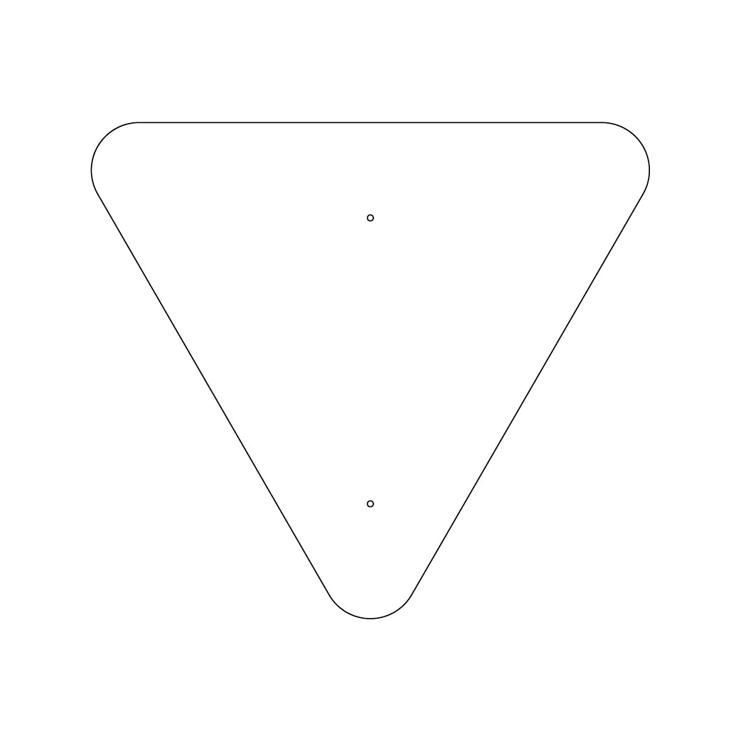 36" Triangular Traffic Sign Plate - 217FBT