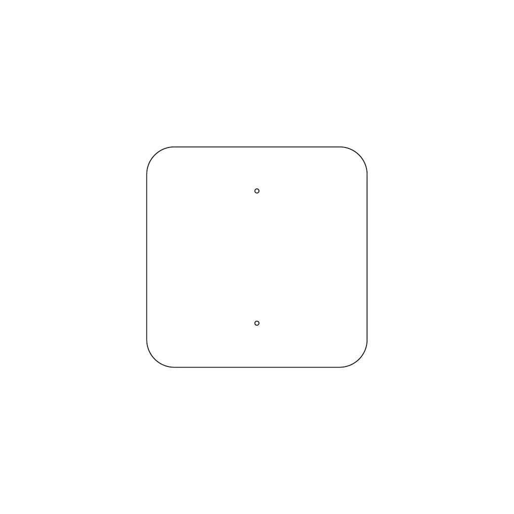 18" Square Traffic Sign Plate - 219FBT