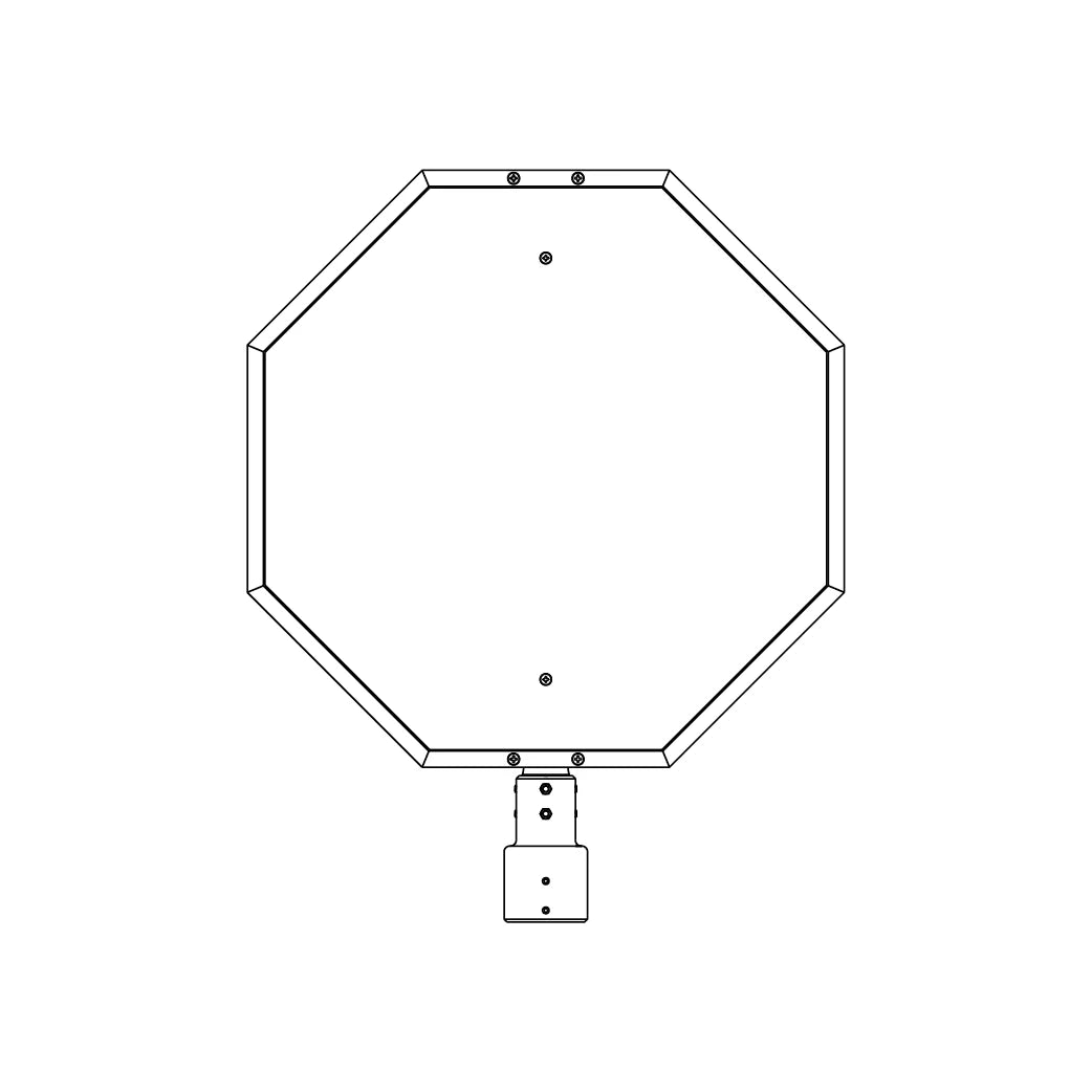 25 1/2" Stop Sign Frame for 3" Post - 232-3