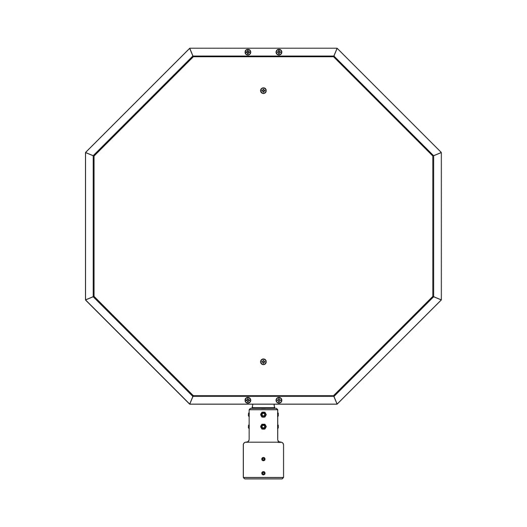 31 1/2" Stop Sign Frame for 3" Post - 233-3