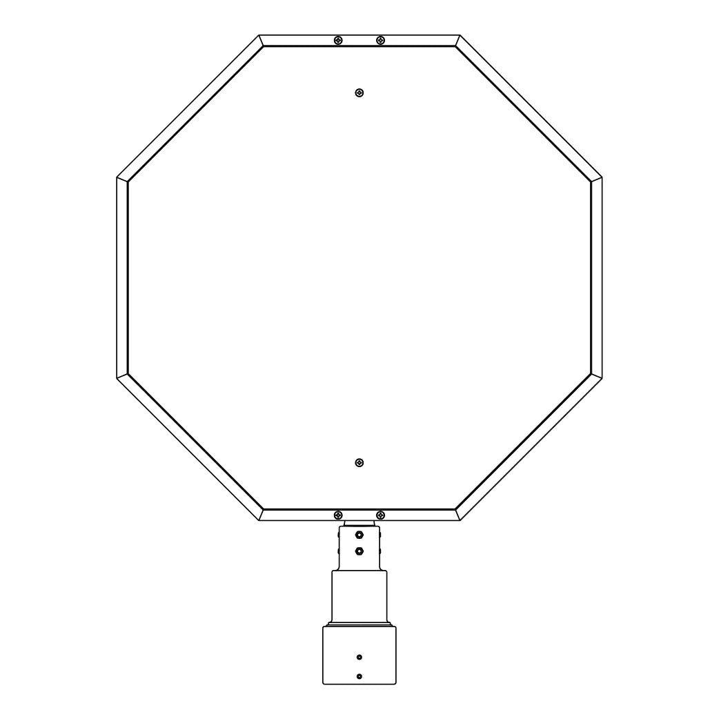 31 1/2" Stop Sign Frame for 4" Post - 233-4