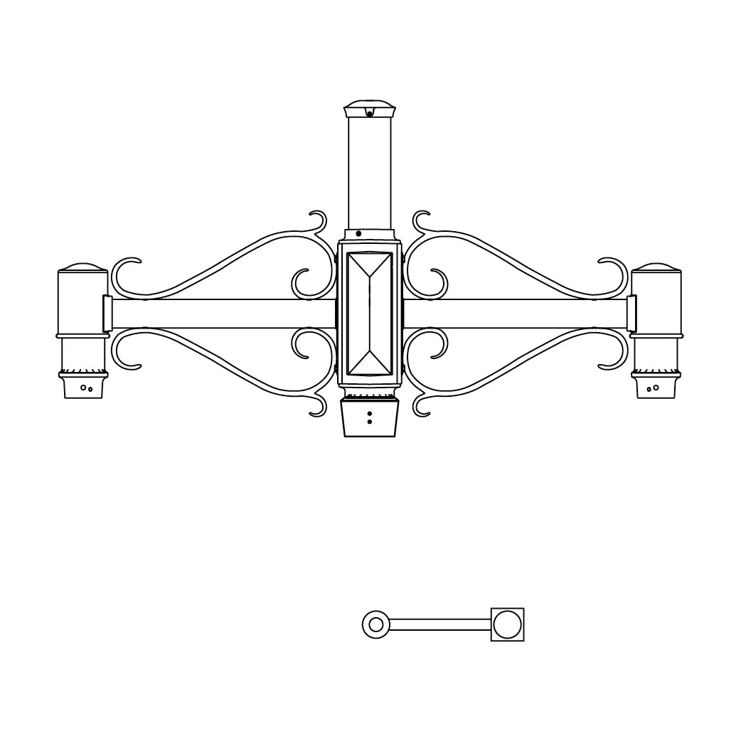 Single Side Mount- 4" Post - 261S-4
