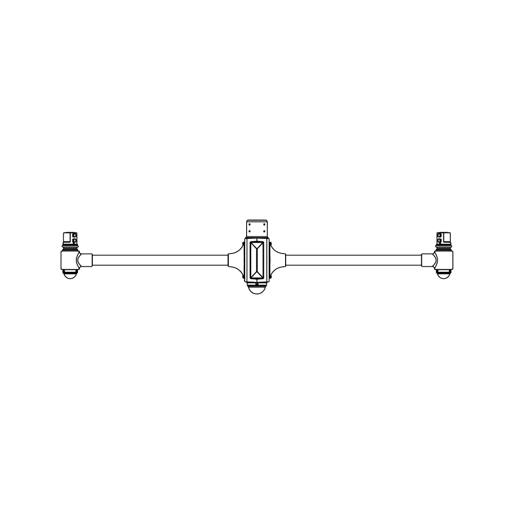 2 at 180 Degrees- 4" Post - 269DB