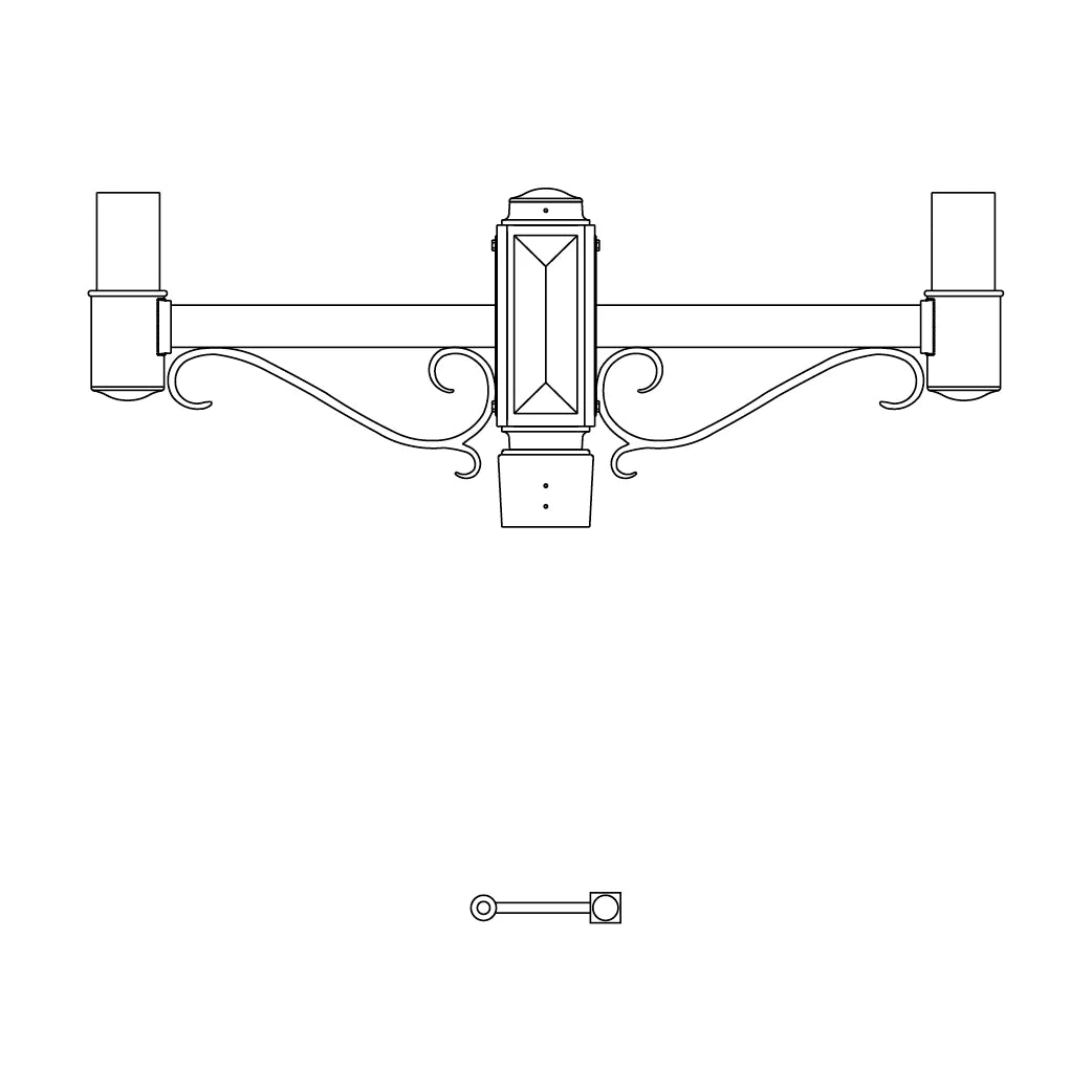 Single Side Mount- 4" Post - 541S-4