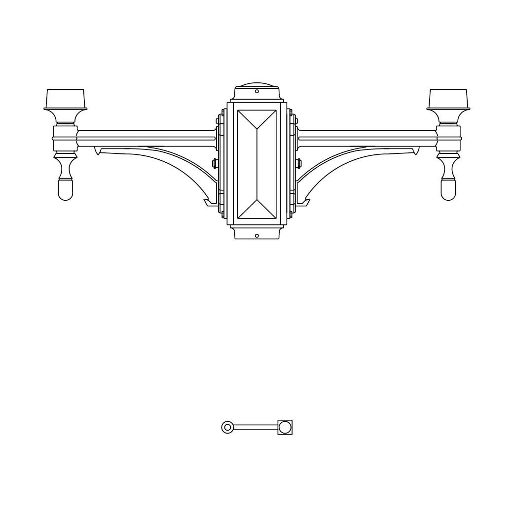 Single Side Mount- 4" Post - 571-4