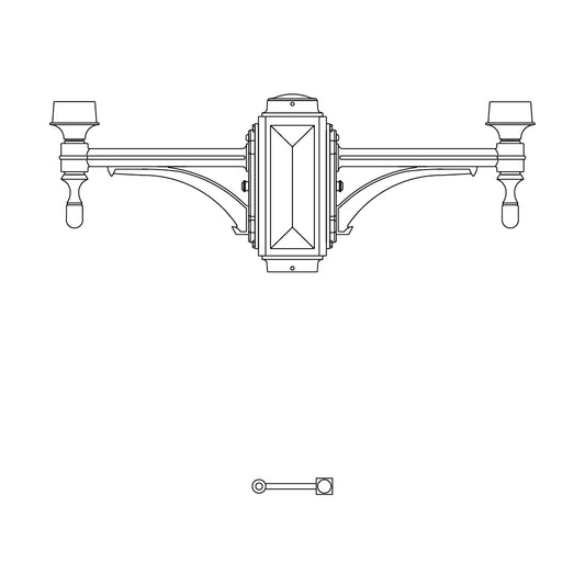 Single Side Mount- 4" Post - 571-4