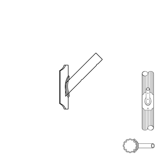 Flag Holder for 4" Diameter Flat Flute Post - FHB4FF-1