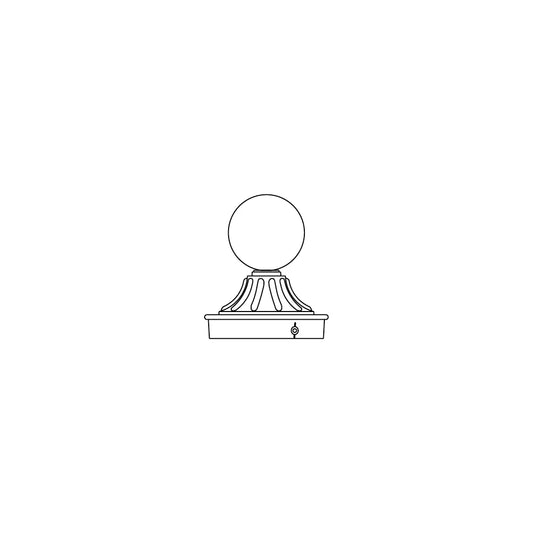 Post Cap-4" Round Post - PC16-4