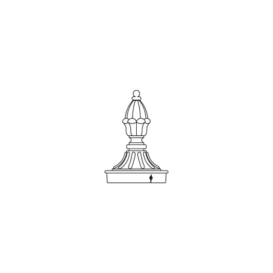 Post Cap-4" Round Post - PC17-4