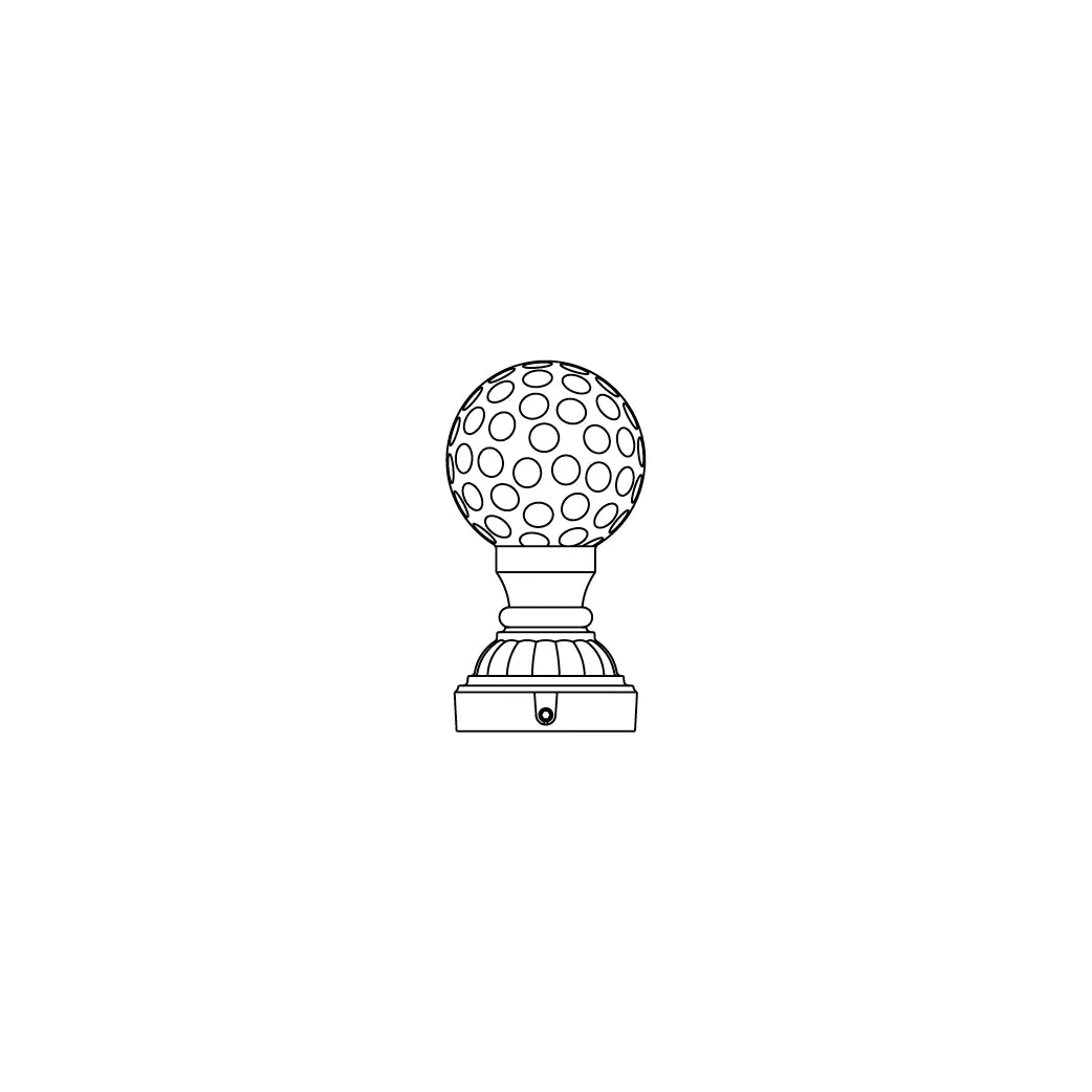 Post Cap-3" Round Post - PC26