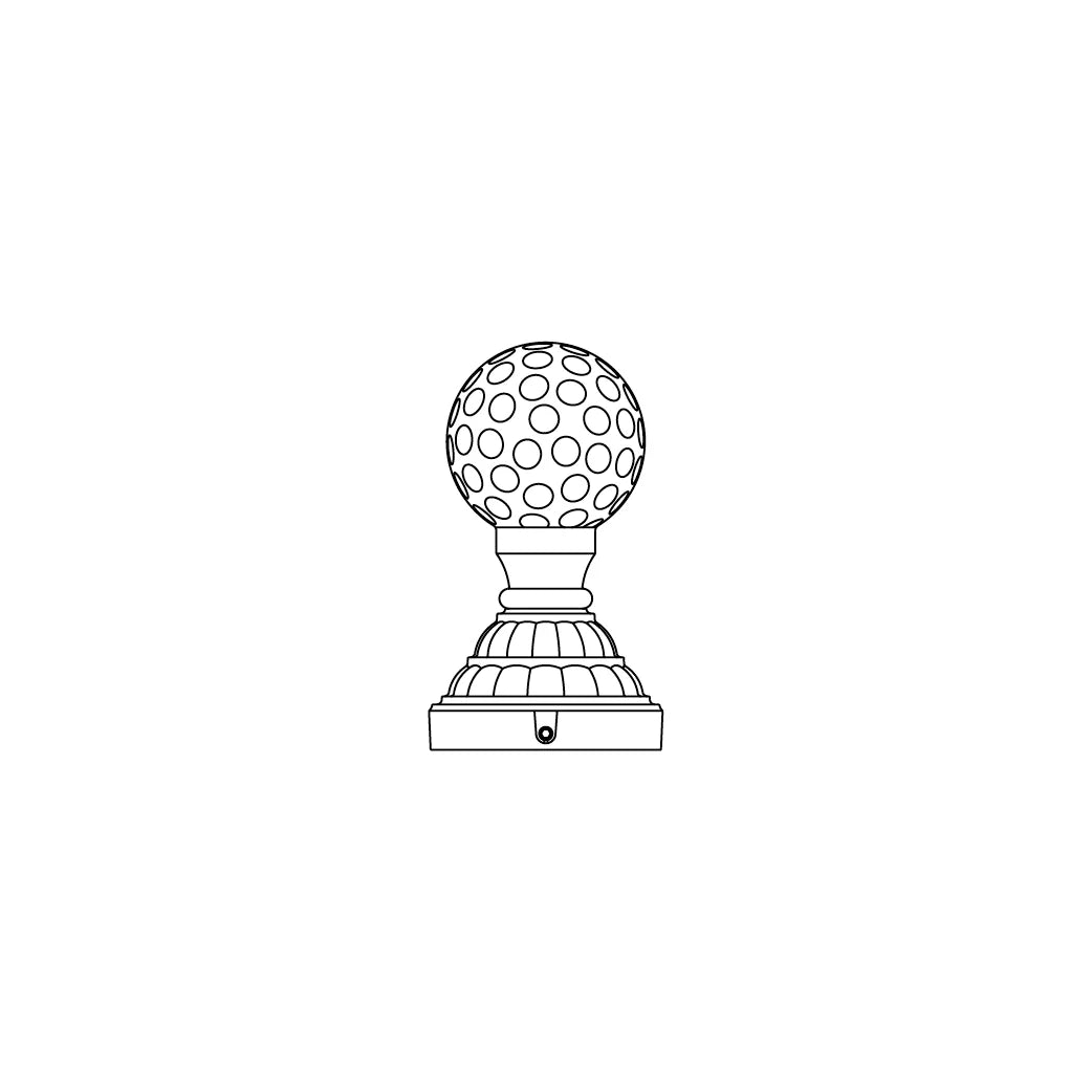 Post Cap-4" Round Post - PC27