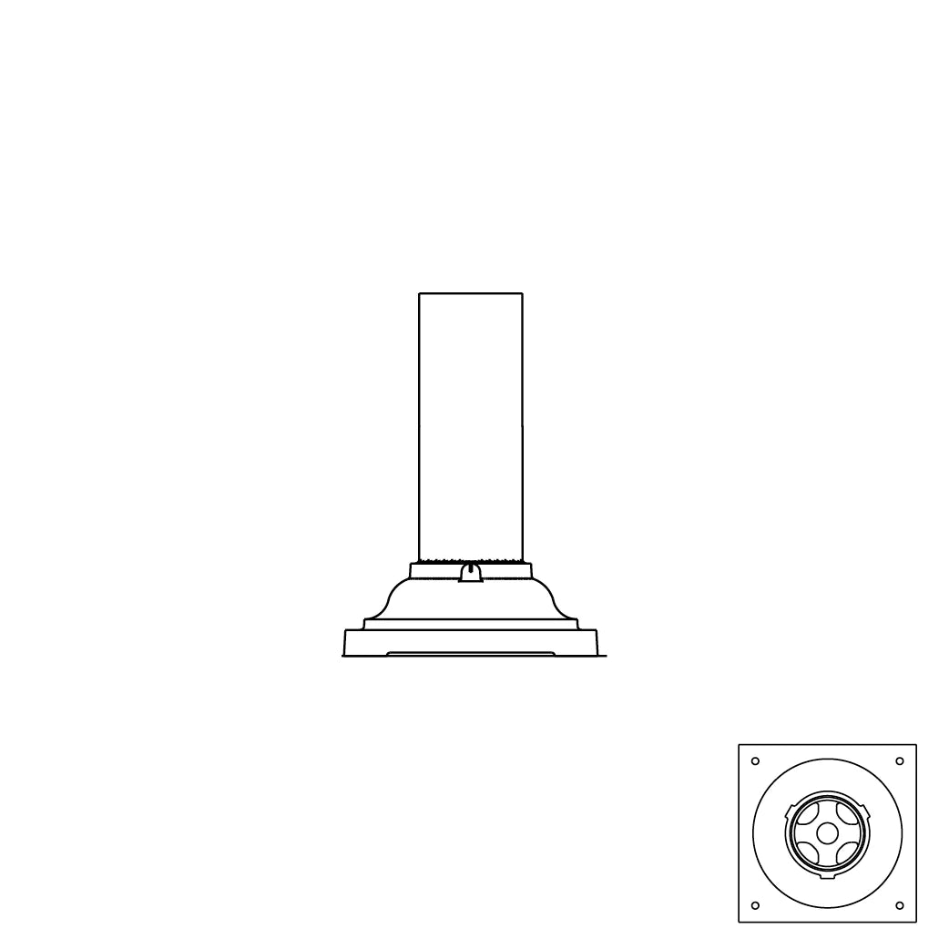 7 1/2" Square Pier Base - SP412