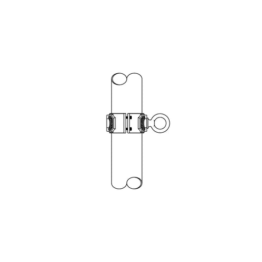 Post Clamp With Single Loop- 4" Diameter - TDB4-1